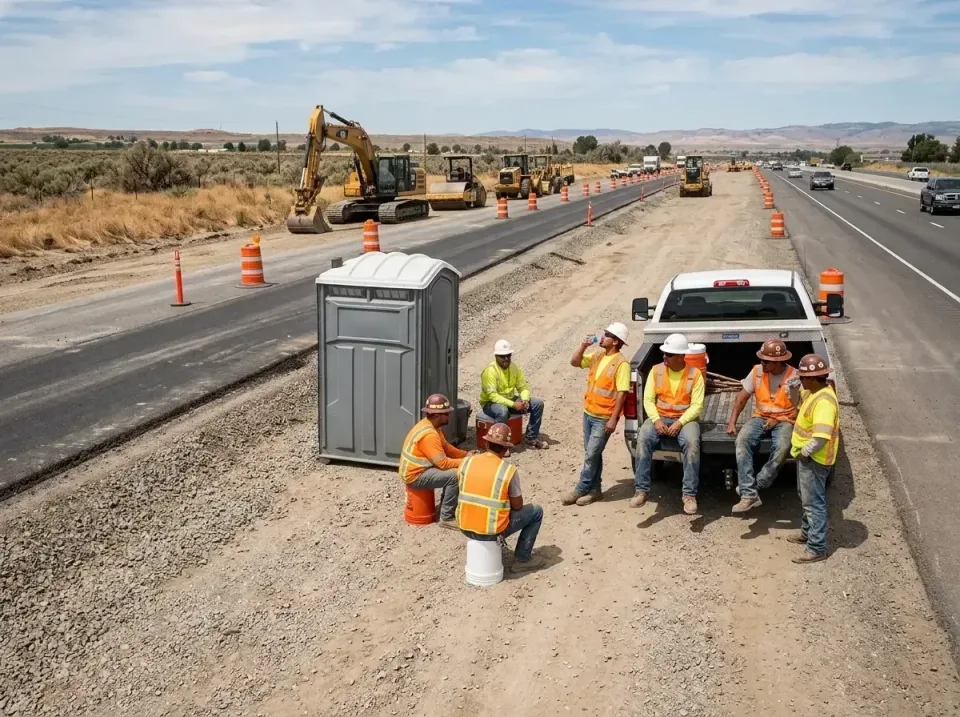 highway-road-construction-crew-007 — frequently asked questions, Porta Potty and Restroom Rentals in Columbus Junction, IA